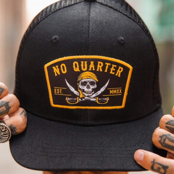 No Quarter Black "Trucker Style" hat - Picture 1 of 8